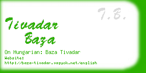 tivadar baza business card